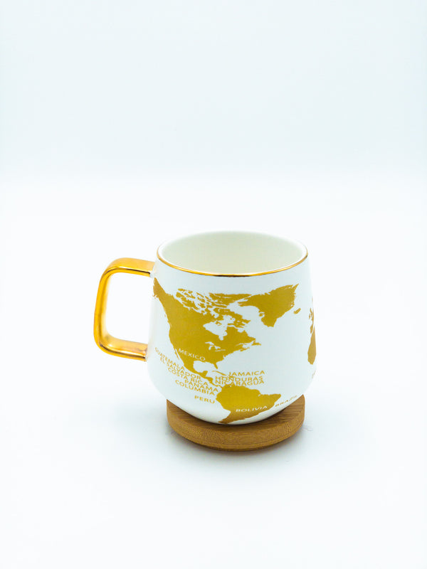 Porcelain Mug with Coaster